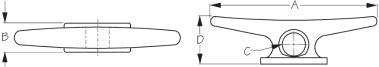 SeaDog Line Large Aluminum Dock Cleat