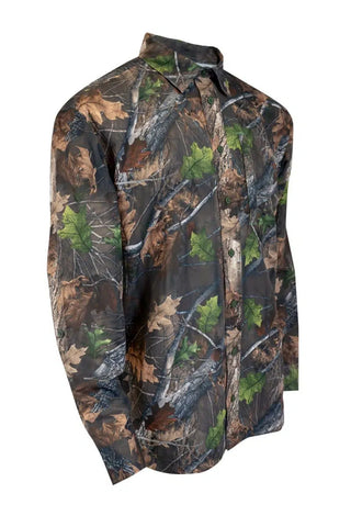 Jackfield Log & Tree Camo Button up Shirt