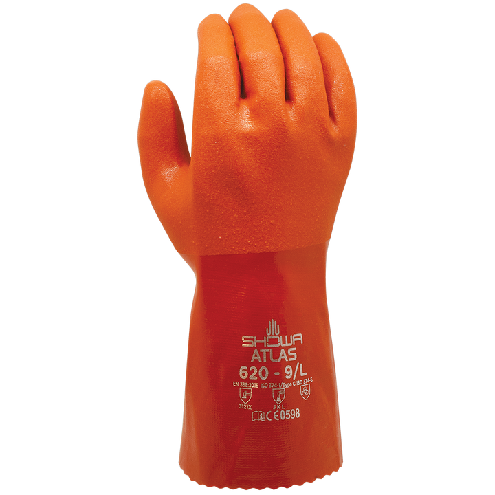 620 Showa Atlas Oil Resistant Gloves Brown