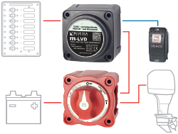 Blue Sea System Mini LVD Low Voltage Disconnect