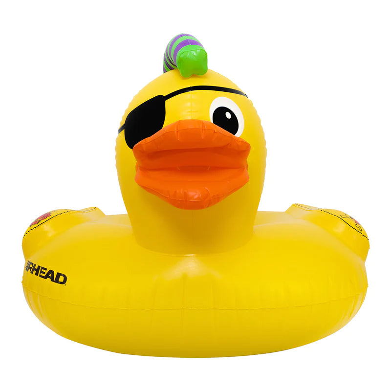 Airhead PUNK DUCK Pool Float Rainbow Net Rigging
