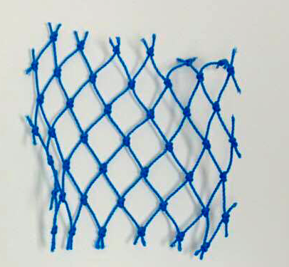 Poly Knotted Blue Heading Netting