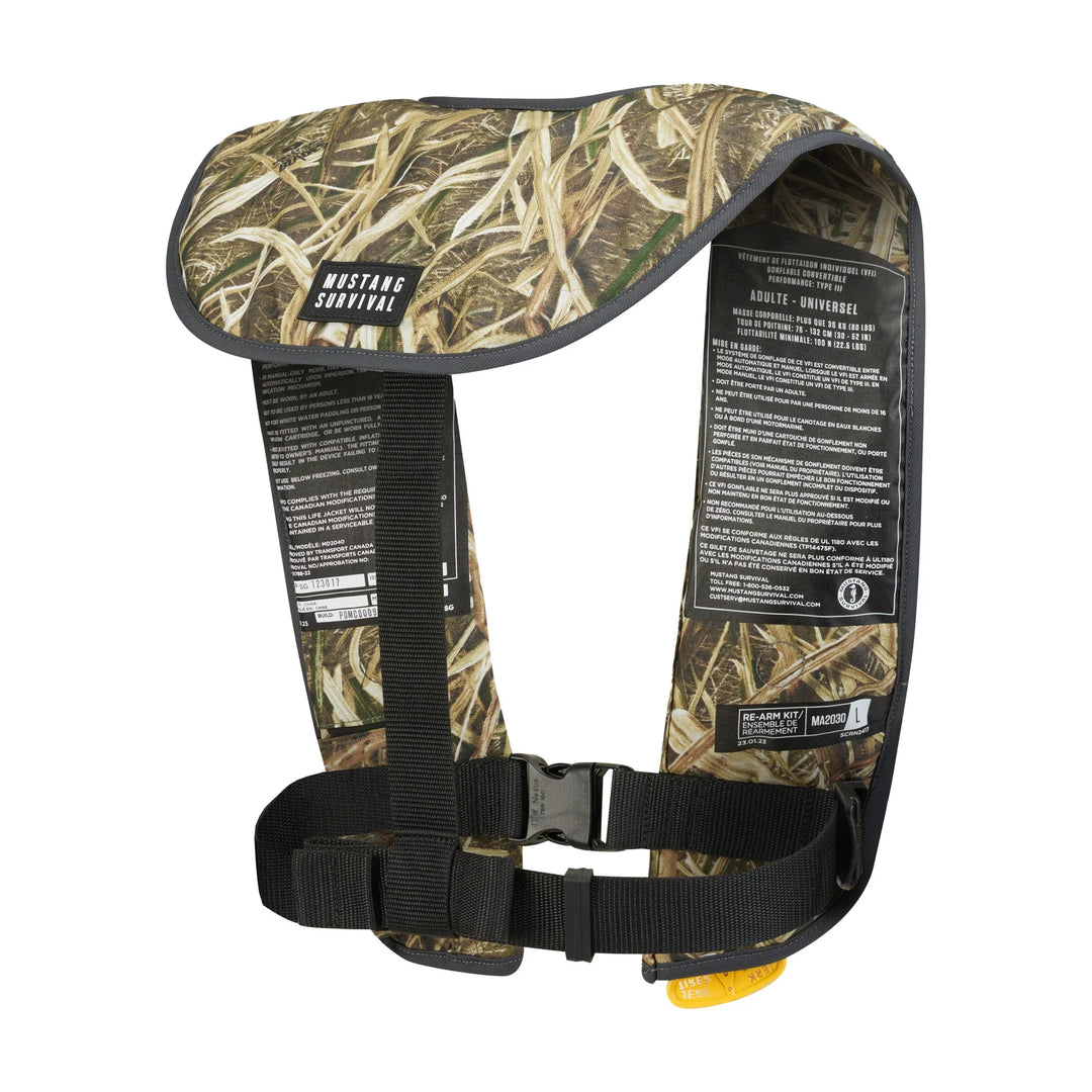 Mustang MIT 100 Convertible A/M Inflatable PFD CAMO