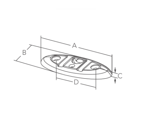 Marine Town Pull up Folding Cleat