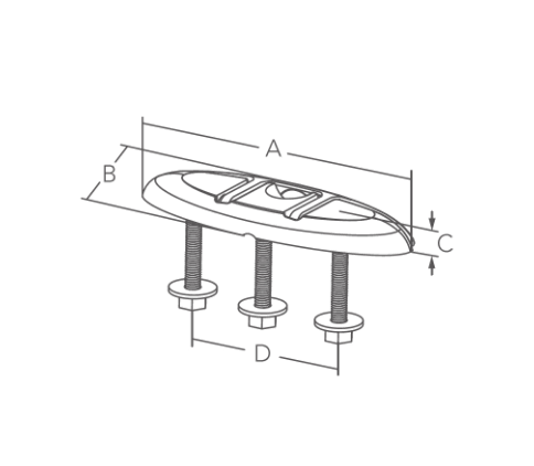Marine Town Pull up Folding Cleat