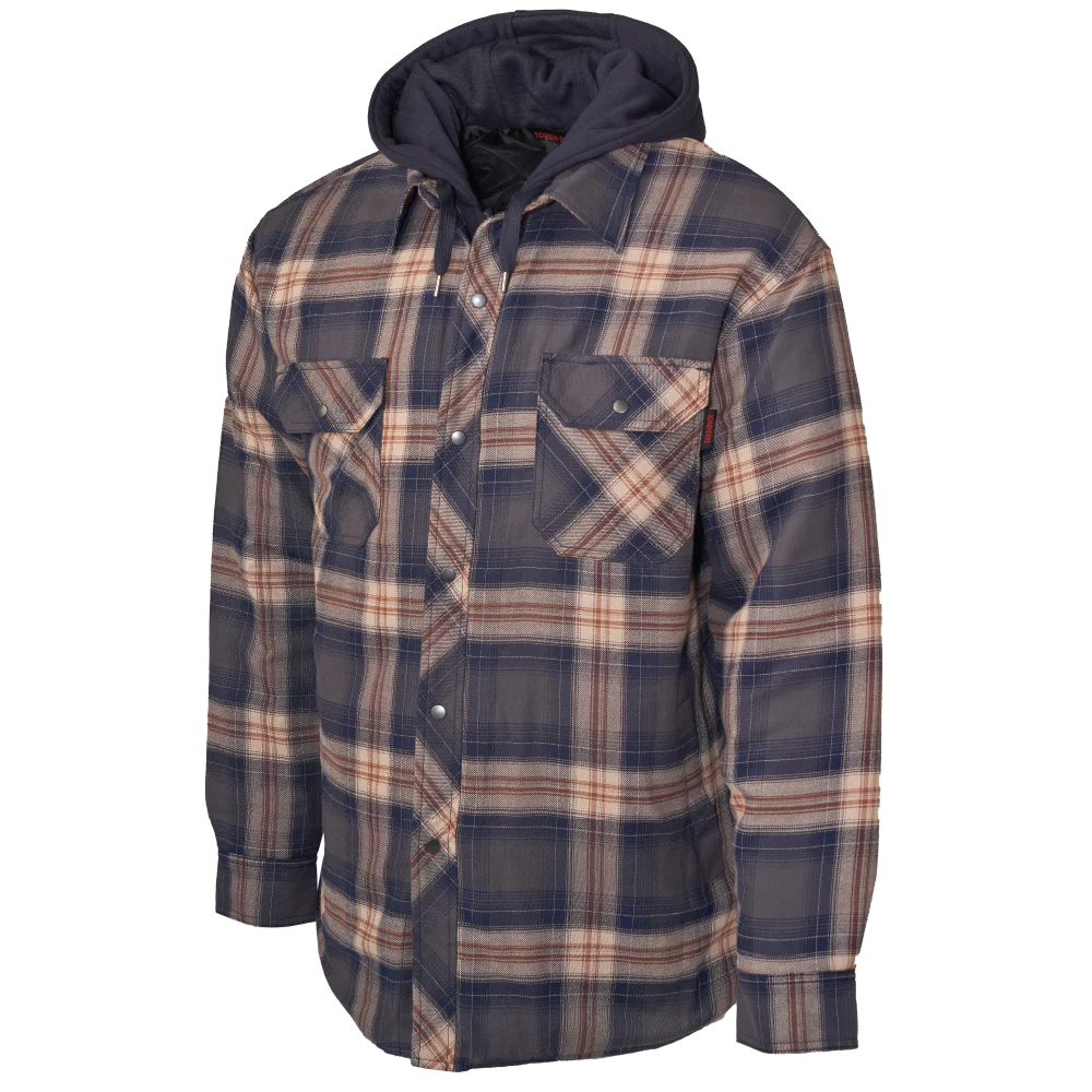 Tough Duck Front Quilted Hooded Flannel Jacket – Rainbow Net Rigging