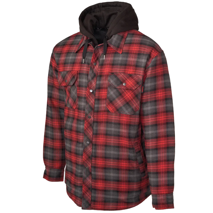 Tough Duck Front Quilted Hooded Flannel Jacket