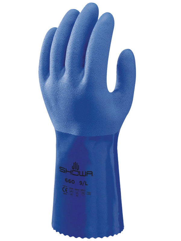 660 Showa Atlas Oil Resistant Gloves Blue