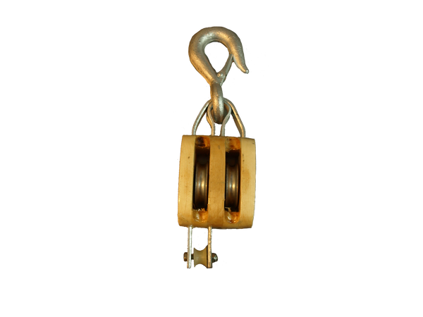 Wooden Block Double – Rainbow Net & Rigging