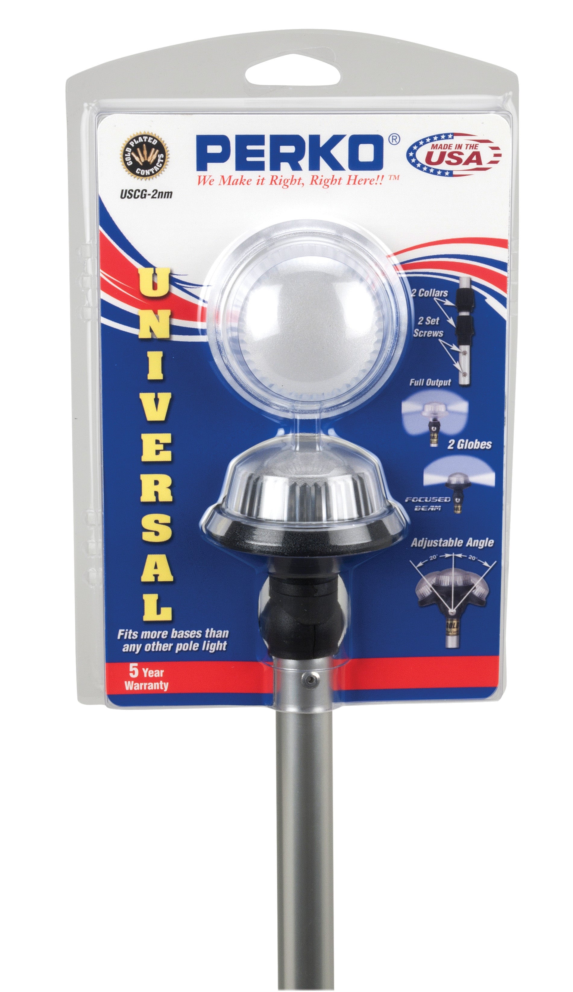 PERKO Delta Universal All-round Pole Light – Rainbow Net & Rigging