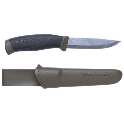 Morakniv Companion Green Handle Knife with sheath