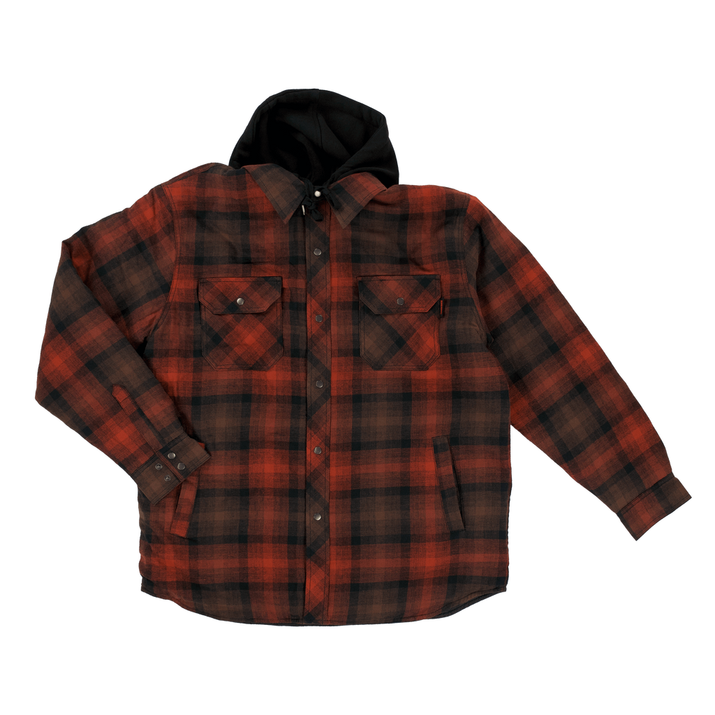 Tough Duck Front Quilted Hooded Flannel Jacket